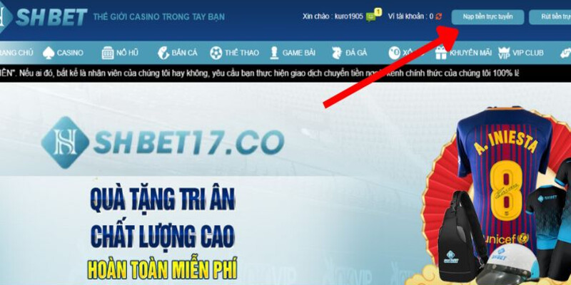 Quy trình nạp SHBET cực kì đơn giản và dễ dàng